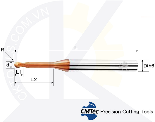 Dao phay CMTec NEBND2, Dao phay cầu CMTéc NEBND2