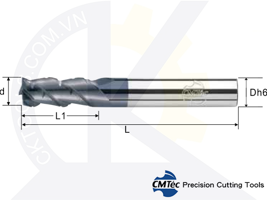 Dao phay CMTec CER3, Dao phay ngón CMTéc CER3