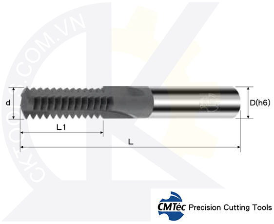 Dao phay ren hợp kim CMTec CTSIU, Dao phay ren CMTéc CTSIU