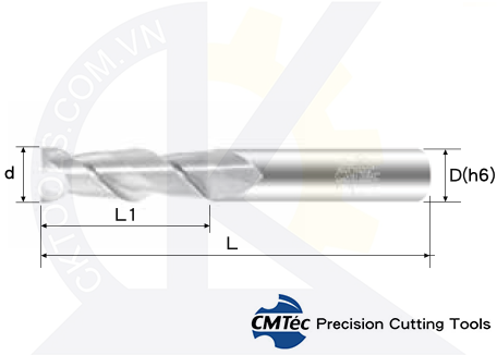 Dao phay CMTec CEXS20-CEXM2-CEX2, Dao phay ngón CMTéc CEXS20-CEXM2-CEX2