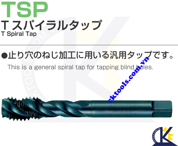 Mũi taro NACHI TSP M30x3.5, Mũi taro NACHI L6904 M30x3.5, Mũi TAP NACHI M30x3.5, Mũi taro xoắn NACHI M30x3.5