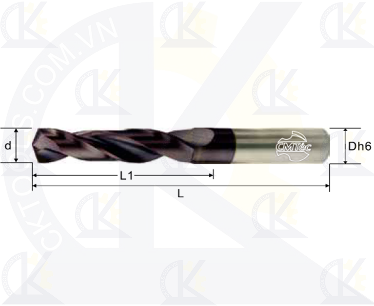 Mũi khoan hợp kim CMTec CDHF2, Mũi khoan CMTéc CDHF2