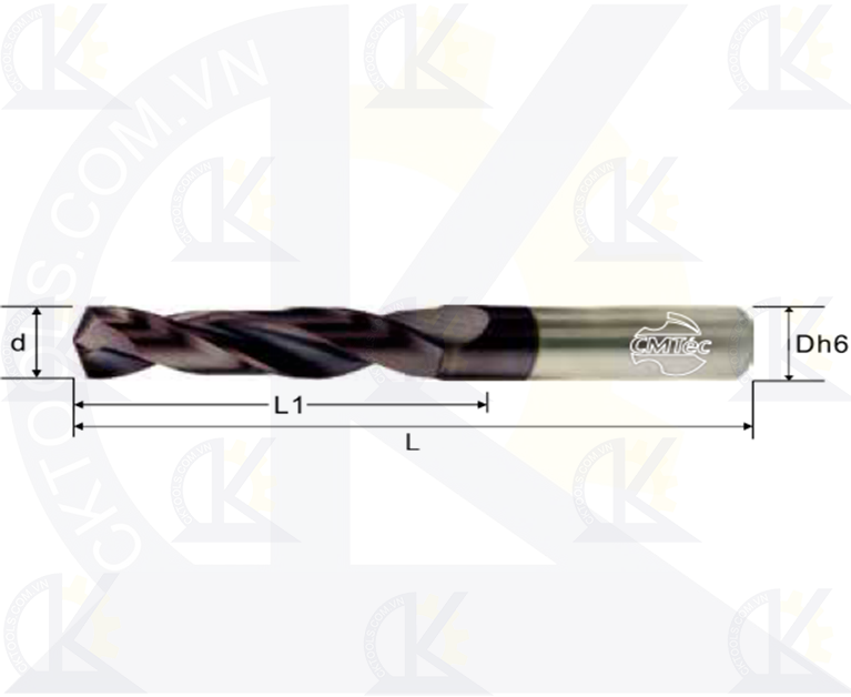 Mũi khoan hợp kim CMTec CDHS2, Mũi khoan CMTéc CDHS2