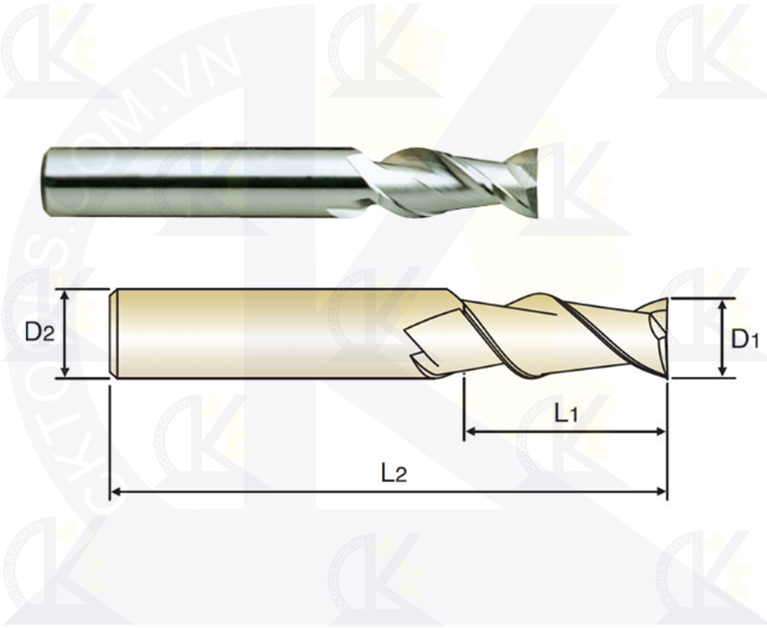 Dao phay nhôm YG E5521, Dao phay tinh nhôm YG E5521