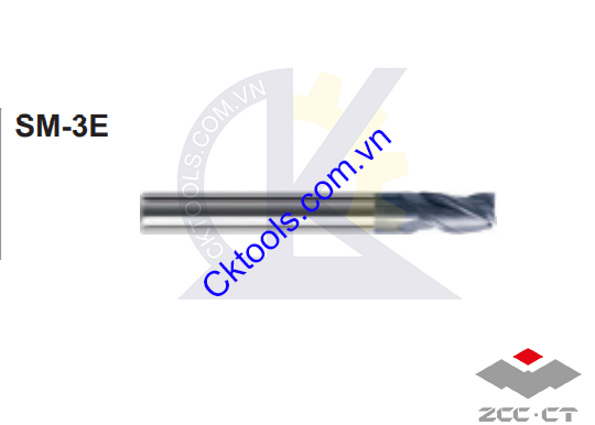 Dao phay  ZCCCT  dòng    SM-3E-D12.0 , SM-3E-D16.0 , SM-3E-D20.0   ,  Dao phay hợp kim  ZCC.CT   SM-3E-D12.0 , SM-3E-D16.0 , SM-3E-D20.0 