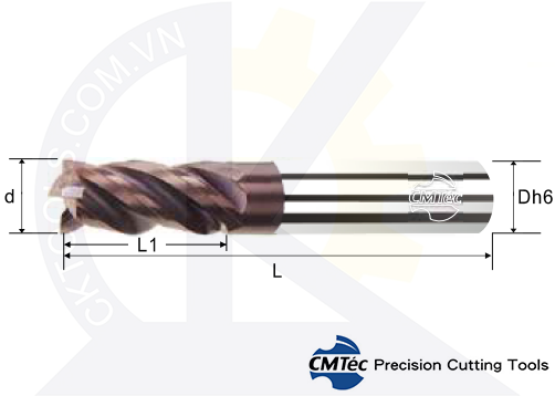 Dao phay CMTec CESHM4-CESH4, Dao phay thép CMTéc CESHM4-CESH4
