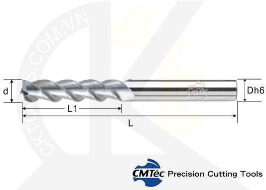 Dao phay CMTec CEXF3, Dao phay ngón CMTéc CEXF3